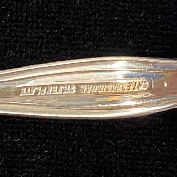 Vintage International Silverplate 3-Piece Serving Set Ornate Scoop Fork Server B - Picture 5 of 7